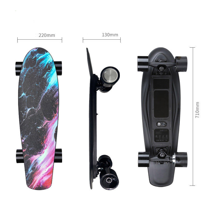 Cosmic Blaze – Flash Series 350W Single Kicktail Deck Electric Skateboard - Skateboard Australia