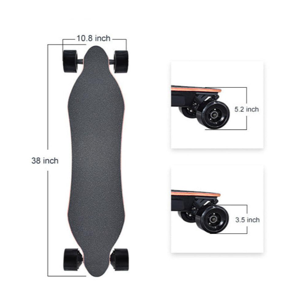 600W*2 Electric Longboard Skateboard Orange X10 - Skateboard Australia