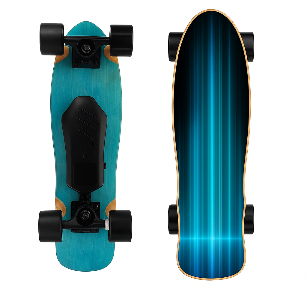 Blue Lightning: 350W Urban Cruiser Electric Skateboard - Skateboard Australia 