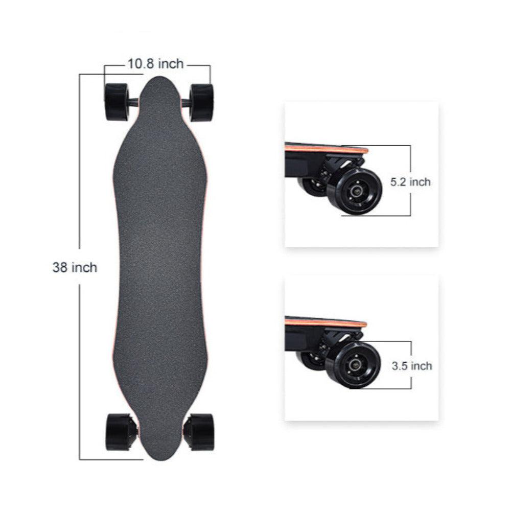 600W*2 Electric Longboard Skateboard Black X10 - Skateboard Australia 