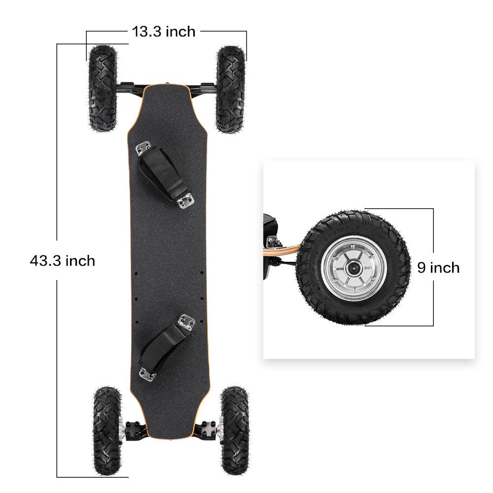 Off Road All Terrain MountainBoard Electric Skateboard X9 - Skateboard Australia 