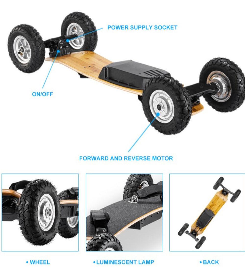 Off Road All Terrain MountainBoard Electric Skateboard X9 - Skateboard Australia 